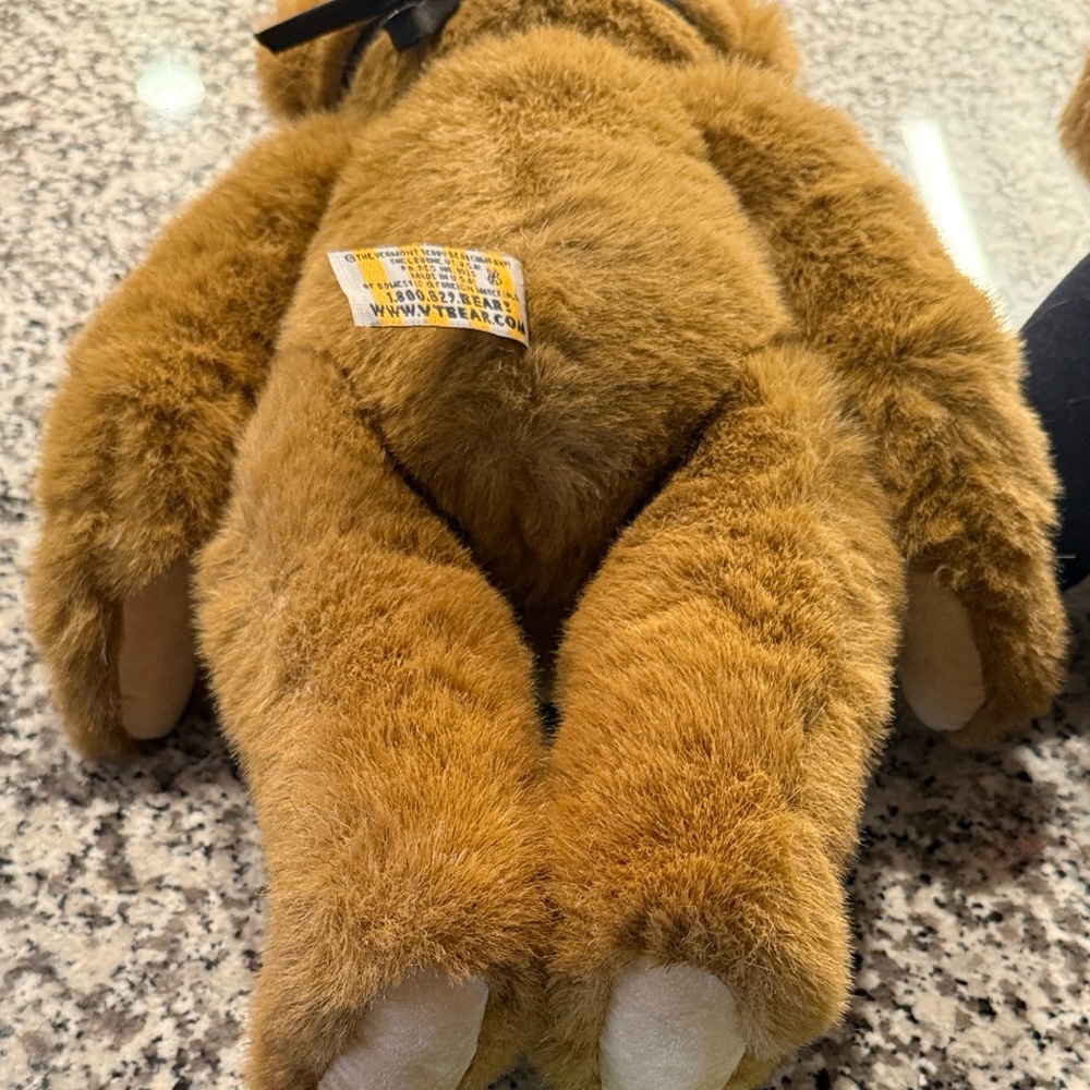 2 Vermont Teddy Bears with Black Mask/Bandit - Picture 10 of 12
